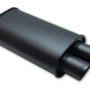 VIBRANT PERFORMANCE STREETPOWER FLAT BLACK O val Muffler w/Dual Tips 1149