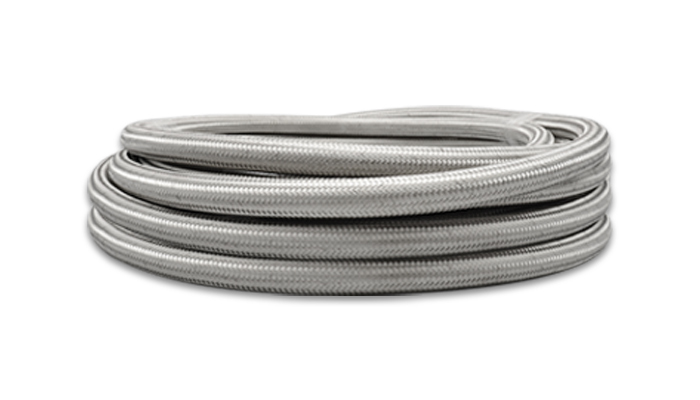 VIBRANT PERFORMANCE 5ft Roll -20 Stainless Steel Braided Flex Hose 11945