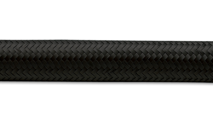 VIBRANT PERFORMANCE 10ft Roll -4 Black Nylon Braided Flex Hose 11964