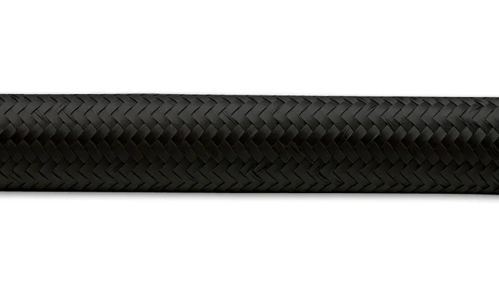 VIBRANT PERFORMANCE 10ft Roll -10 Black Nylo n Braided Flex Hose 11970