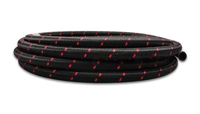 Vibrant Performance 20ft Roll -12 Black Nylon Braided Flex Hose