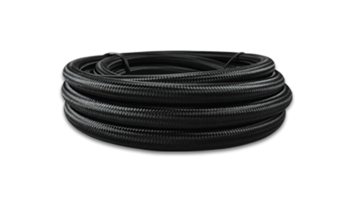 VIBRANT PERFORMANCE 5ft Roll -4 Black Nylon Braided Flex Hose 11984