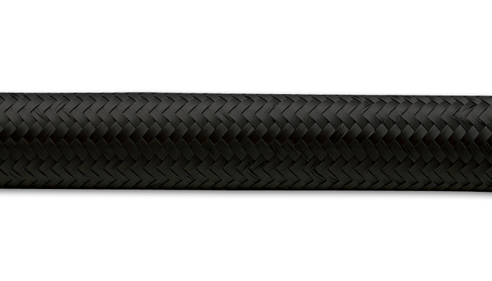 VIBRANT PERFORMANCE 50ft Roll of Black Nylon Braided Flex Hose -16AN 12003