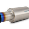 VIBRANT PERFORMANCE Muffler with Straight Cu t Burnt Tip  4in Inlet 17566