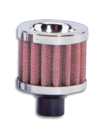 VIBRANT PERFORMANCE Crankcase Breather Filte r W/ Chrome Cap - 3/4In 2164