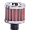 VIBRANT PERFORMANCE Crankcase Breather Filte r W/ Chrome Cap - 1/2In 2167
