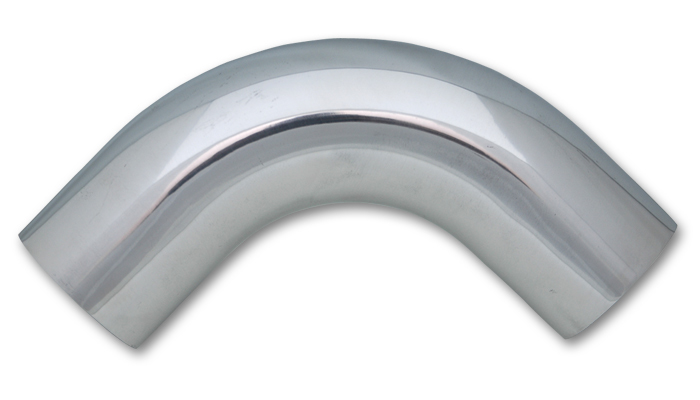 Vibrant 2in ID x 2.25in ID x 4in Long Gloss Black Silicone 90 Degree Transition Elbow main image 1