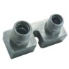 VINTAGE AIR Ford Compressor Block Fi tting Straight #8 - #10 45017
