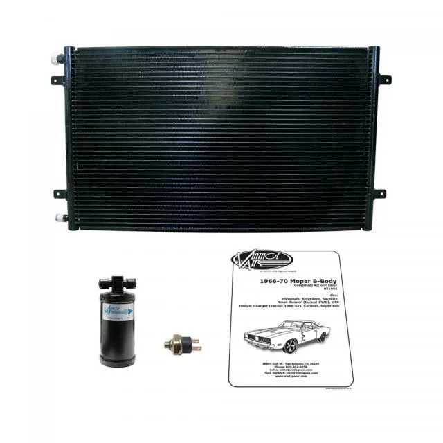 VINTAGE AIR 66-70 Mopar B-Body Condenser w/Drier 51066