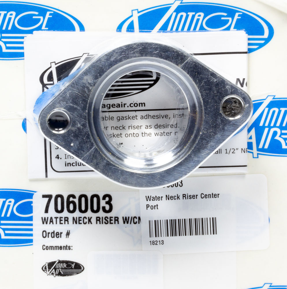 Vintage Air 706001-VCQ Water Neck Riser - 1.25" Tall, 1/2" NPT Port, For Chevy Big/Small Block