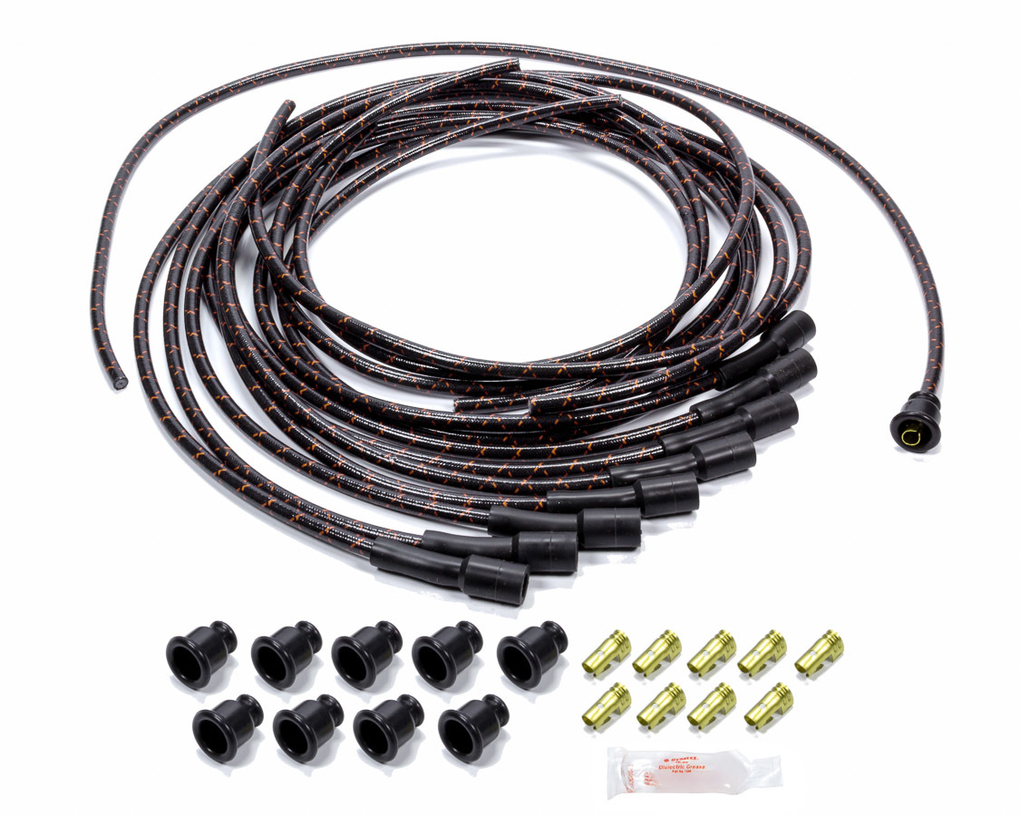 VINTAGE WIRES Ignition Cable Set Unive rsal 180deg Spark Plug 4001100100