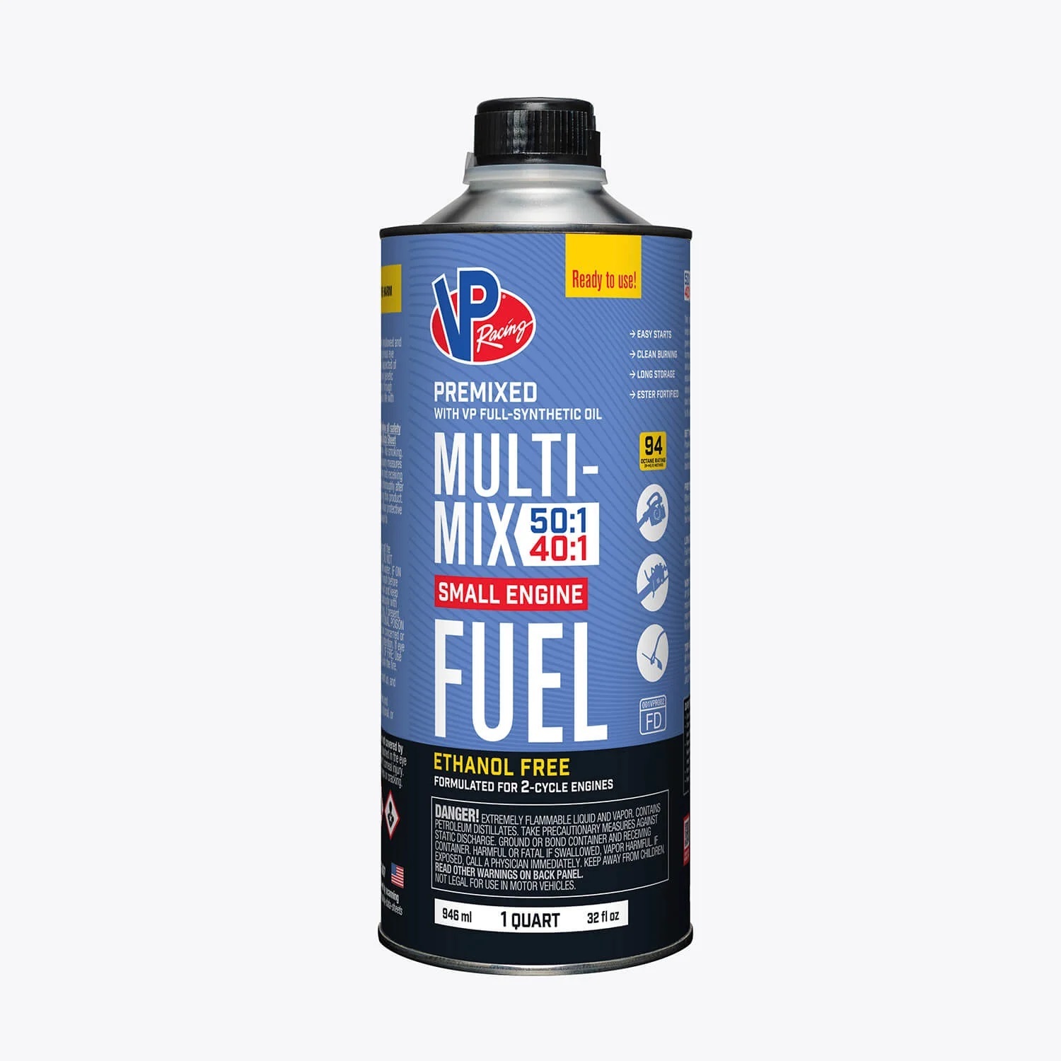 VP RACING Multi-Mix 40:1/50:1 Pre-Mix 1qt Can 6815
