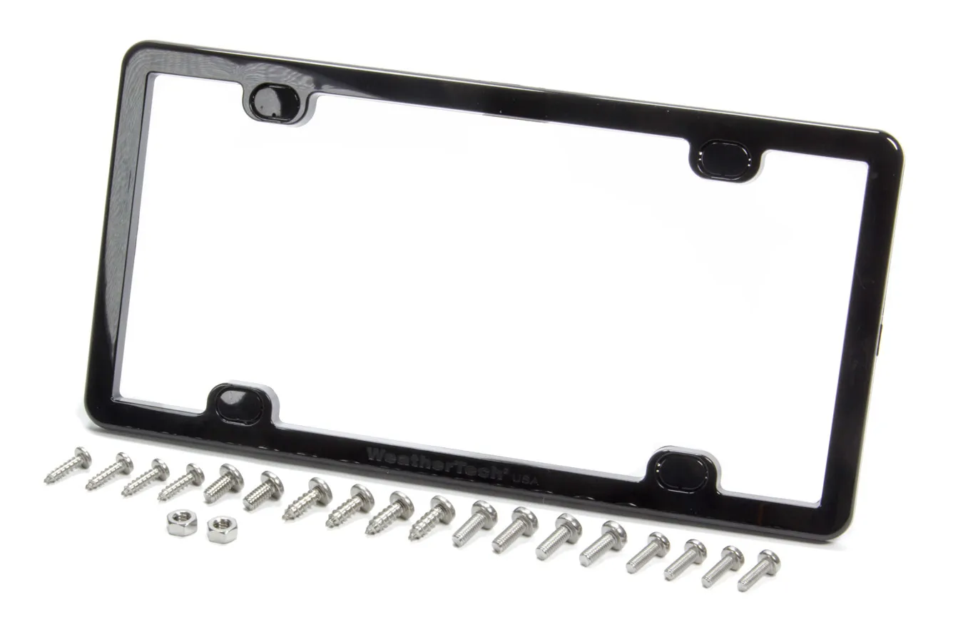 WEATHERTECH Plate Frame License Plate Frame Black 61020