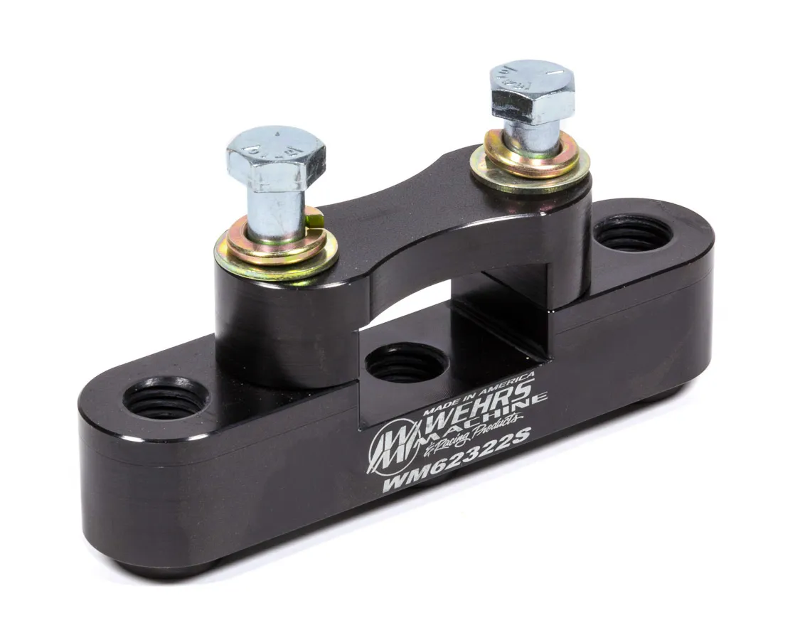 WEHRS MACHINE Panhard Mount 2in x 2in Steel 3 Hole WM62322S