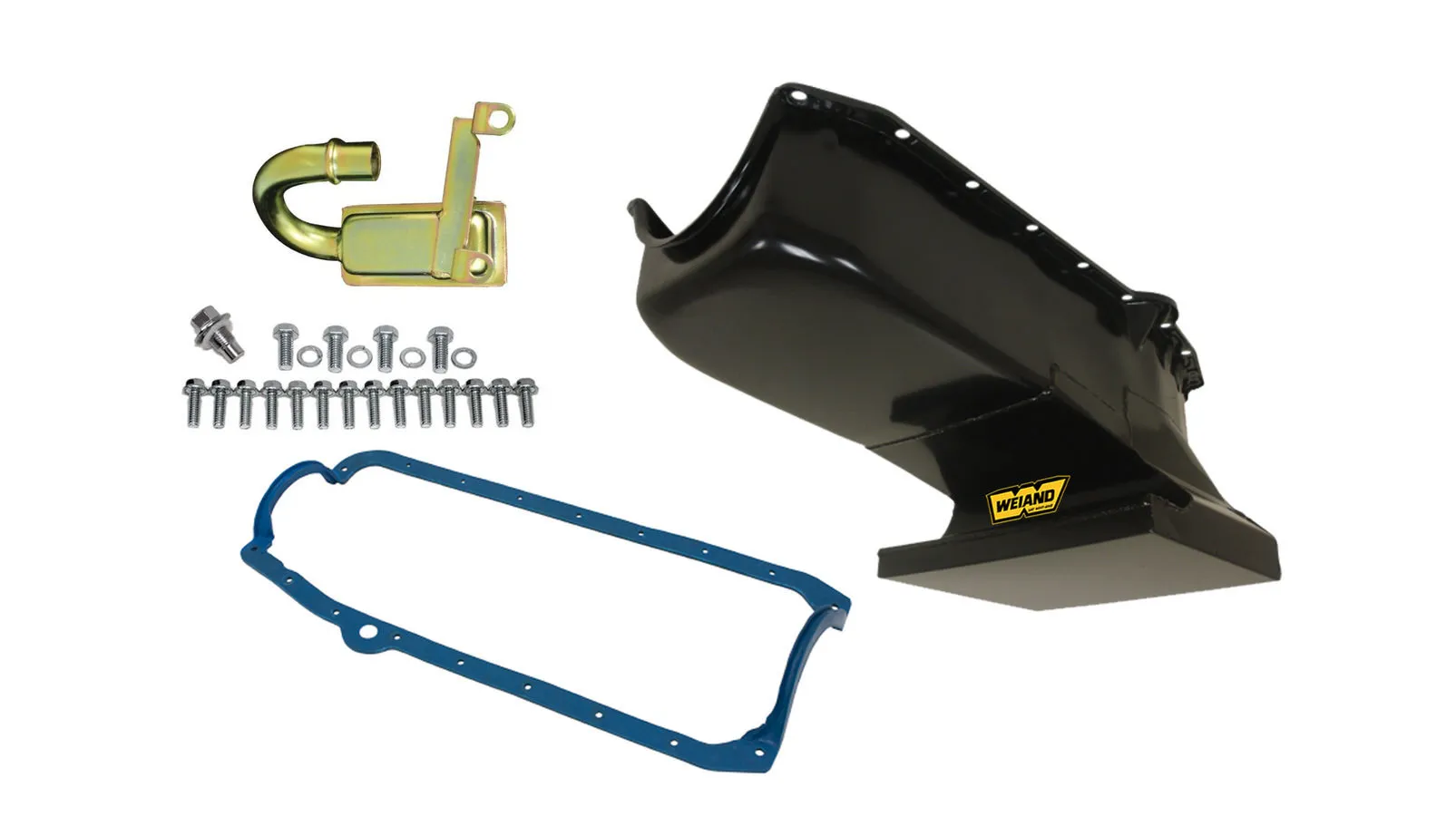 WEIAND SBC 6qt Oil Pan Kit Black 67 CHEVY II 58-79 5018WND