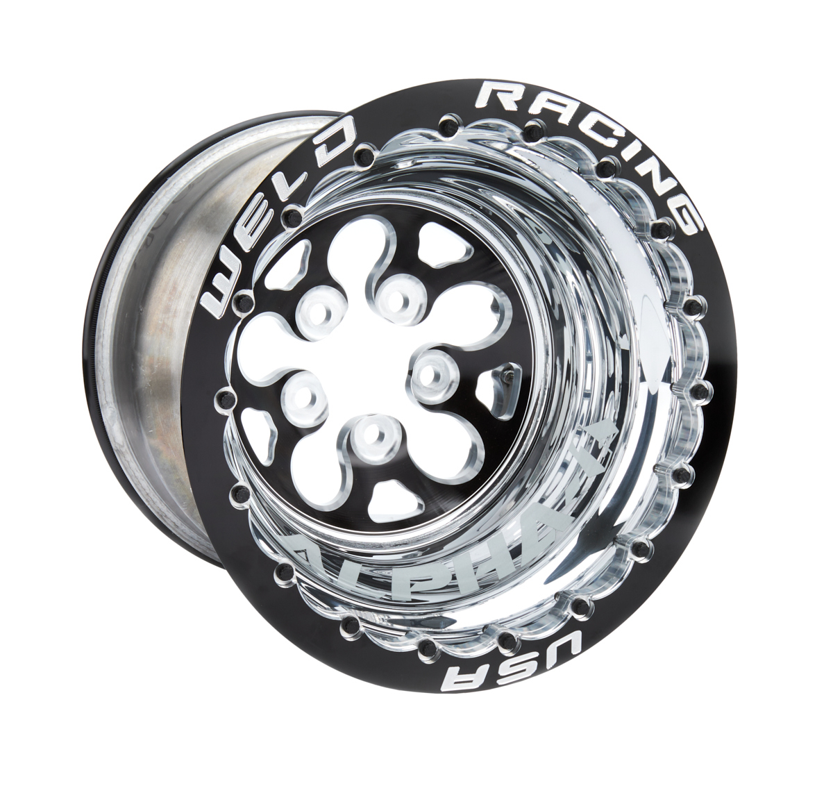 WELD RACING 15x12 Blk Alpha-1 Wheel 5x4.750BP 5in BS Blk DBL 83B