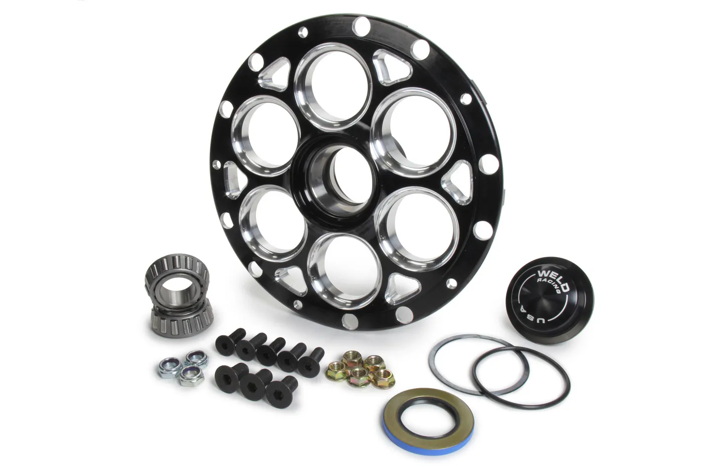 WELD RACING Hub L/W 13/15 Straight Shaft No Rotor Mount Blk C8088B-RT