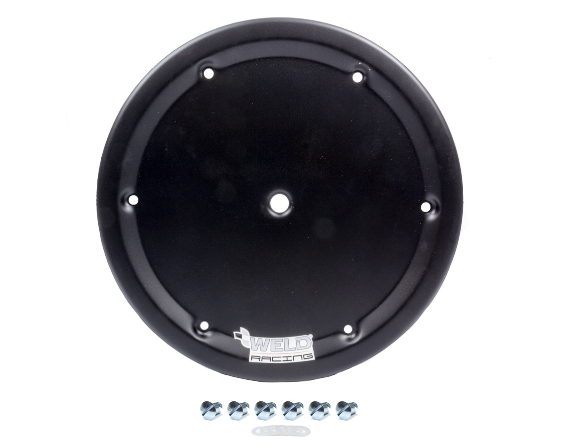 WELD RACING Replacement Mud Cover New Style 6-Hole Black P650B-4514A-6