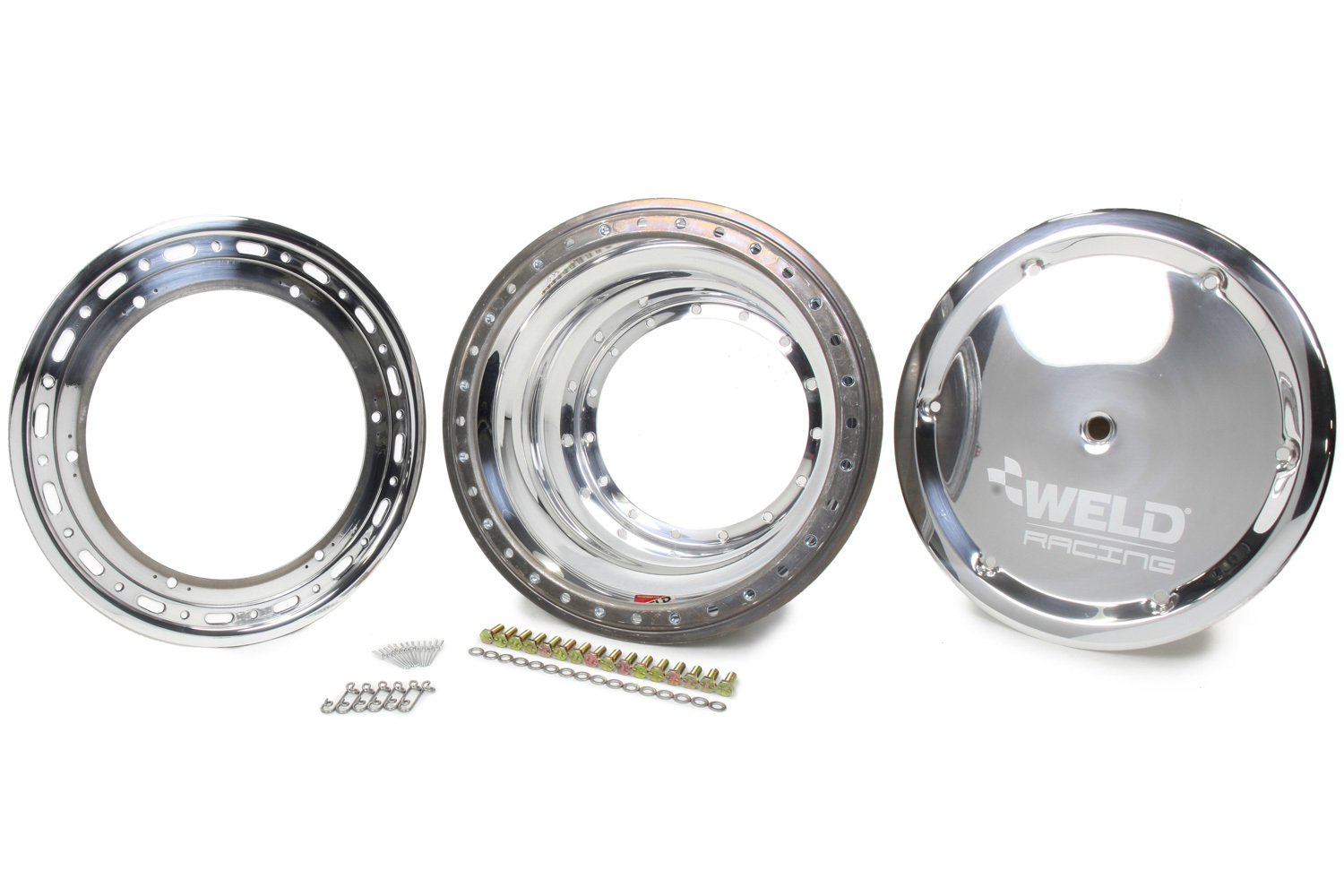 WELD RACING Outer Wheel Half 15x9.25 Bead-Loc w/Cover P857-5954-6