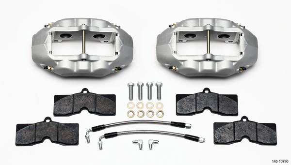 WILWOOD Rear Brake Kit 65-82 Corvette Clear Anodized 140-10790