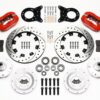 WILWOOD Front Disc Brake Kit Red HD 65-69 Mustang 140-11072-DR