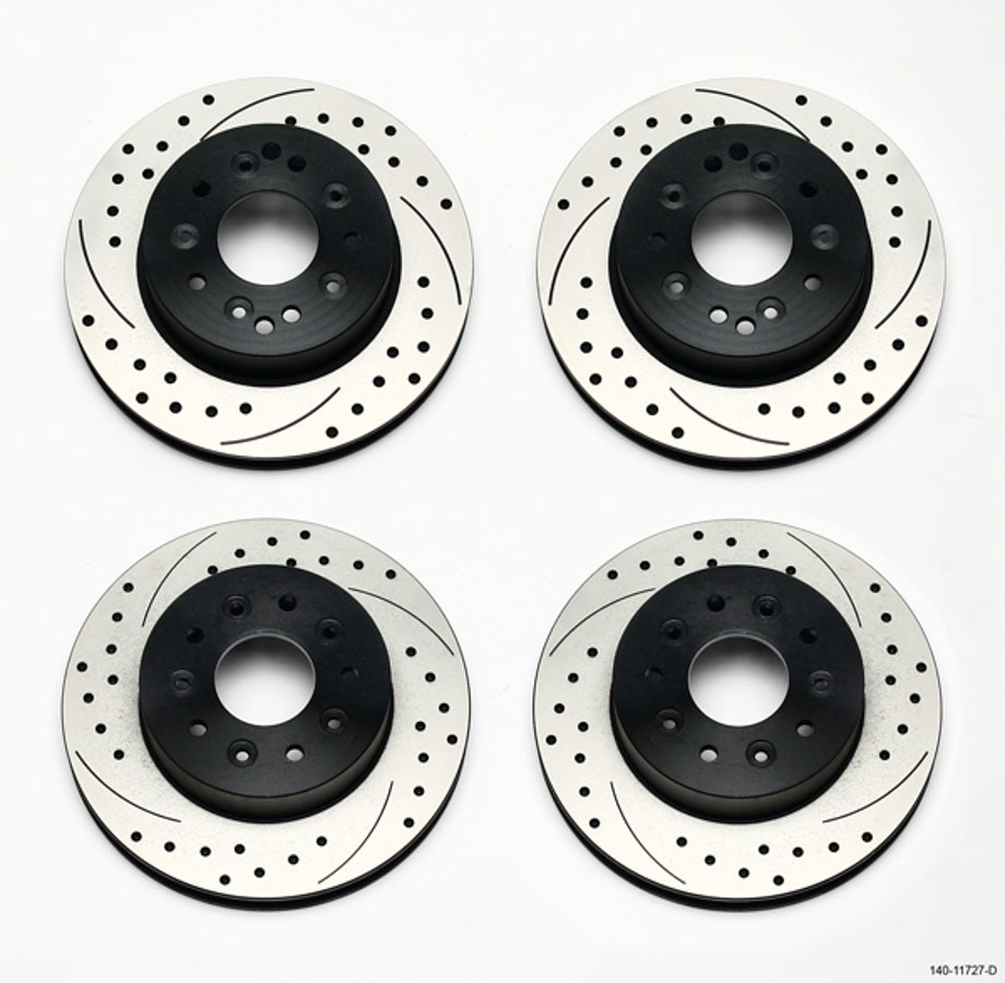 WILWOOD Rotor Kit Frt & Rear C2 C3 Corvette 1PC Rotor 140-11727-D