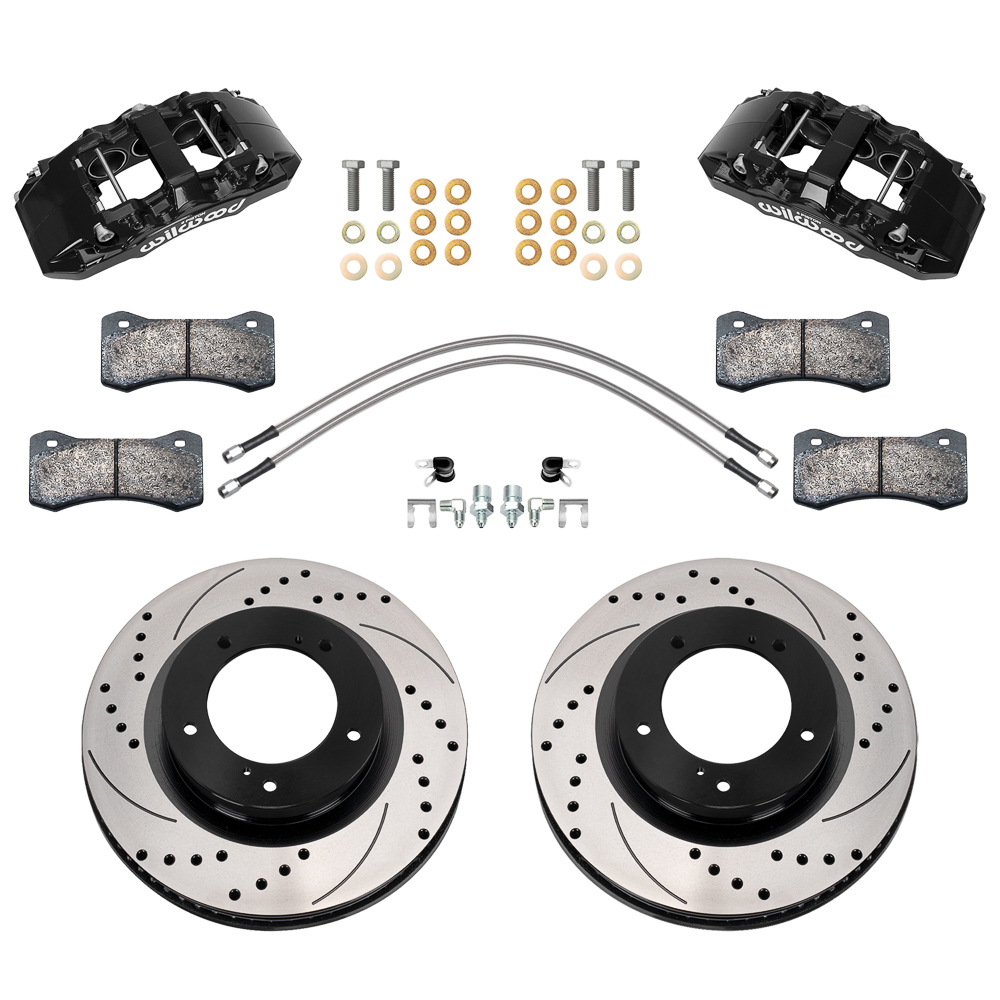 WILWOOD Front Brake Kit 07-15 Tundra Aero6 DM Drilled 140-18357-D