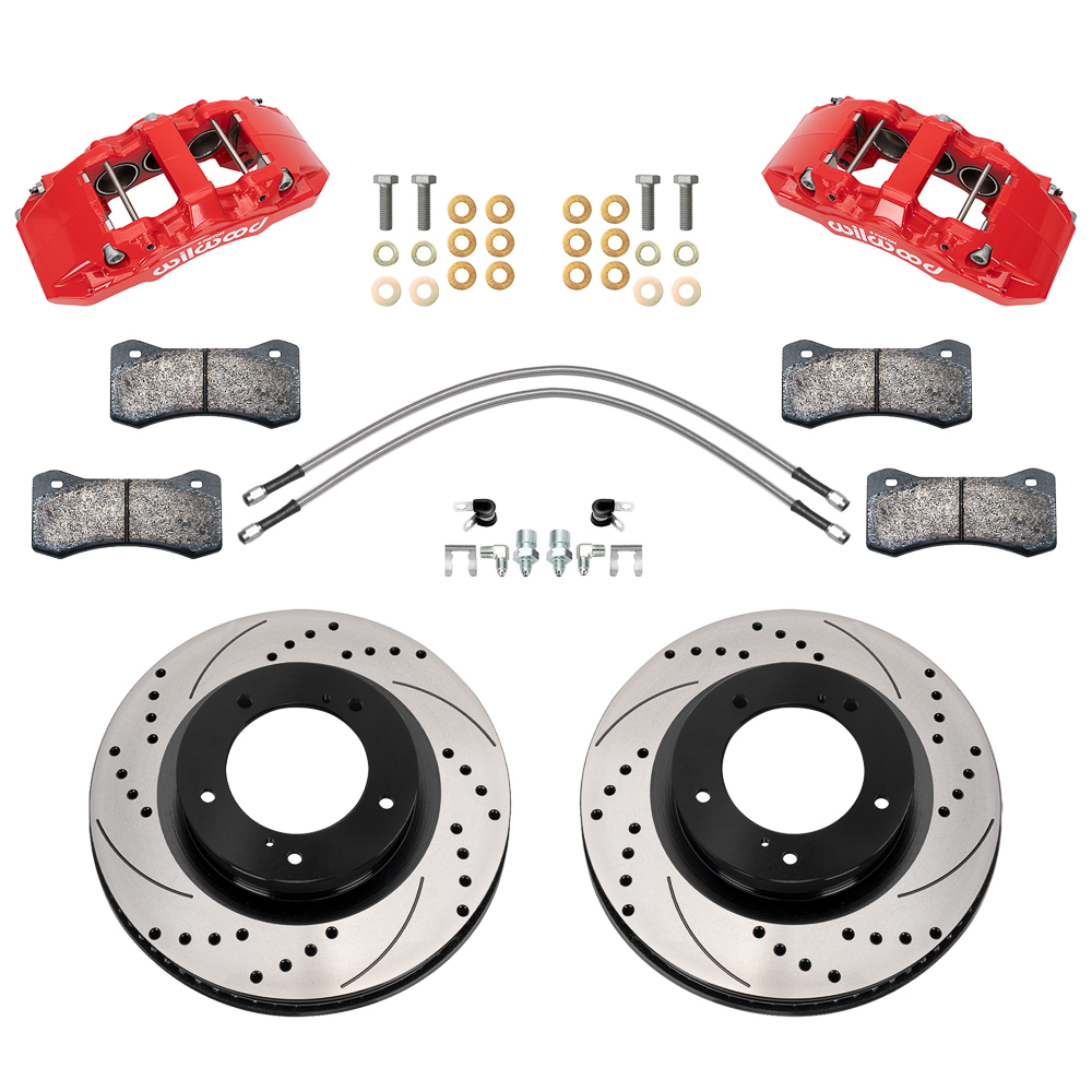 WILWOOD Front Brake Kit 07-15 Tundra Aero6 DM Drilled 140-18357-DR