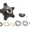 WINTERS Hub Kit Front Wide 5 Snap Cap Perm Mold Alum 3755F-8208H