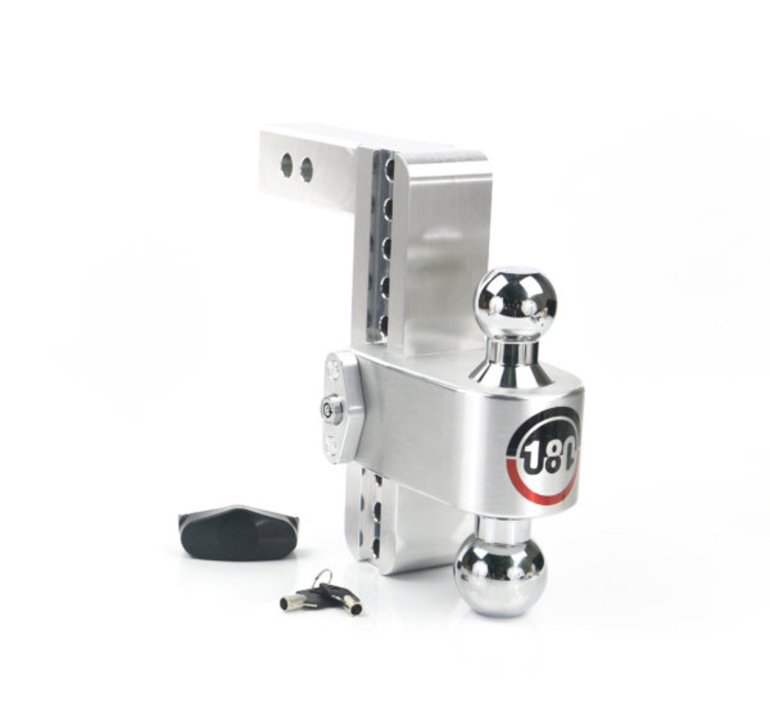 WEIGH SAFE Turnover Ball 8in Drop Hitch w/ 2in Shank CTB8-2