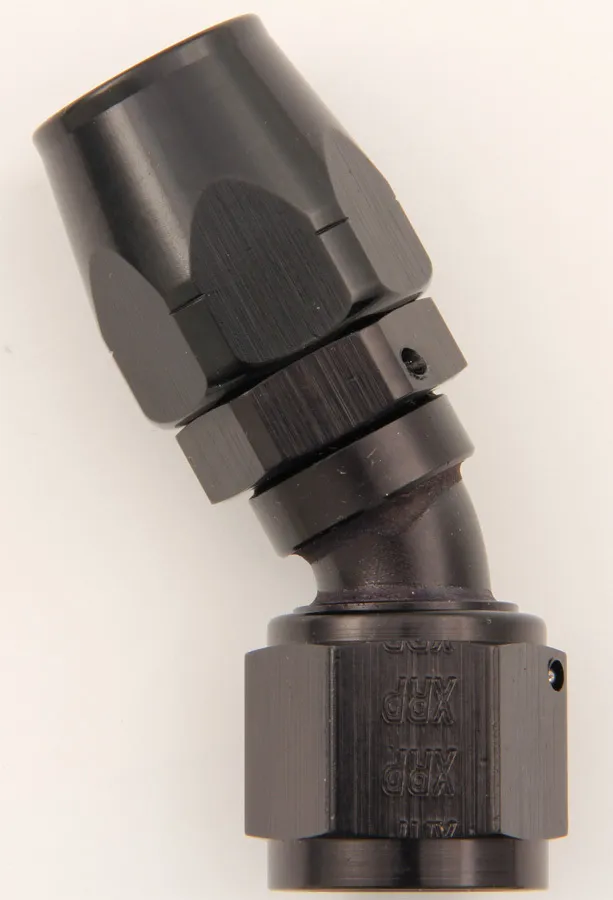 XRP-XTREME RACING PROD. #10 30 Deg Dbl Swivel Hose End Black 203010BB