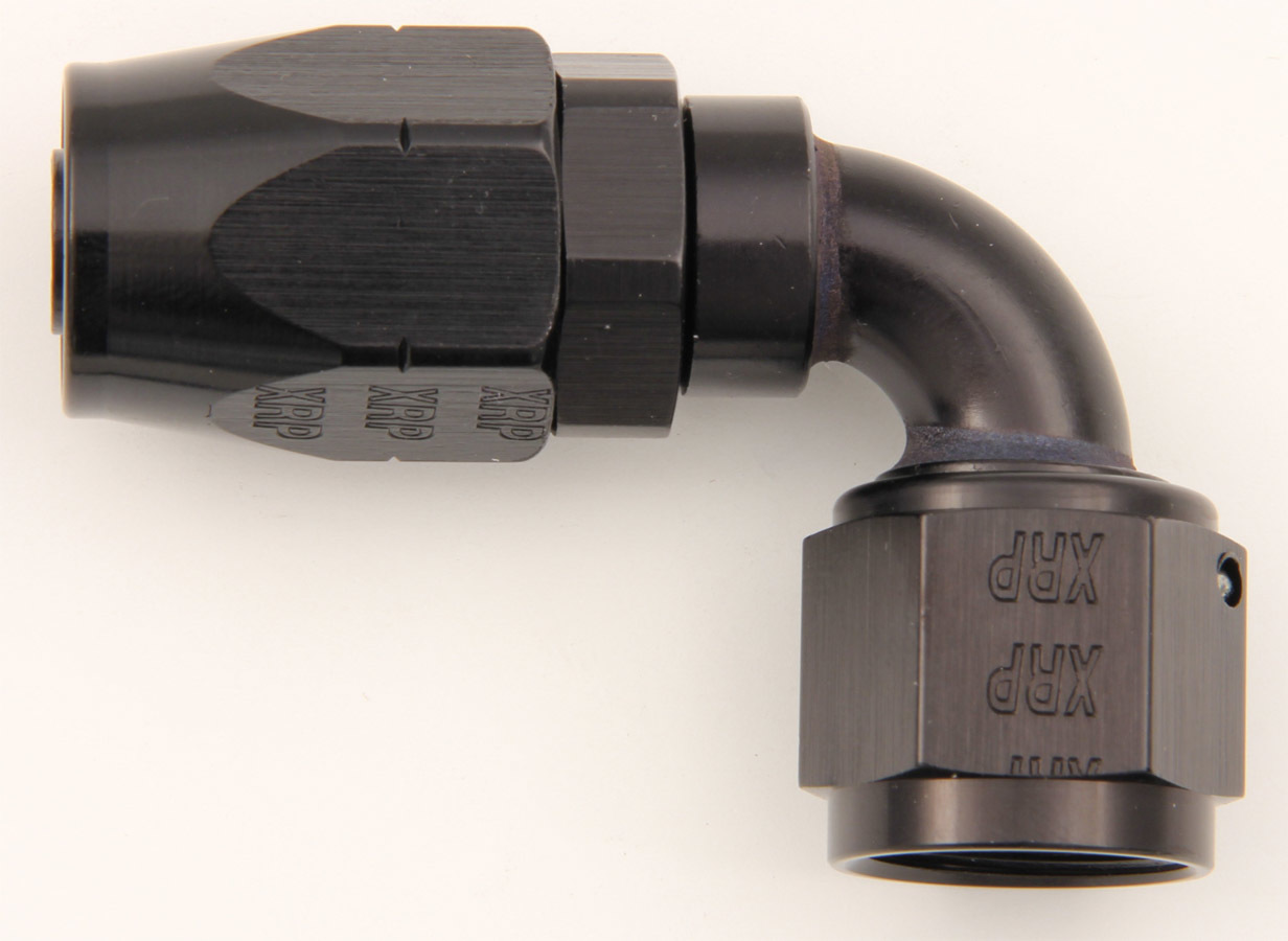 XRP-XTREME RACING PROD. #10 90 Deg Dbl Swivel Hose End Black 209010BB