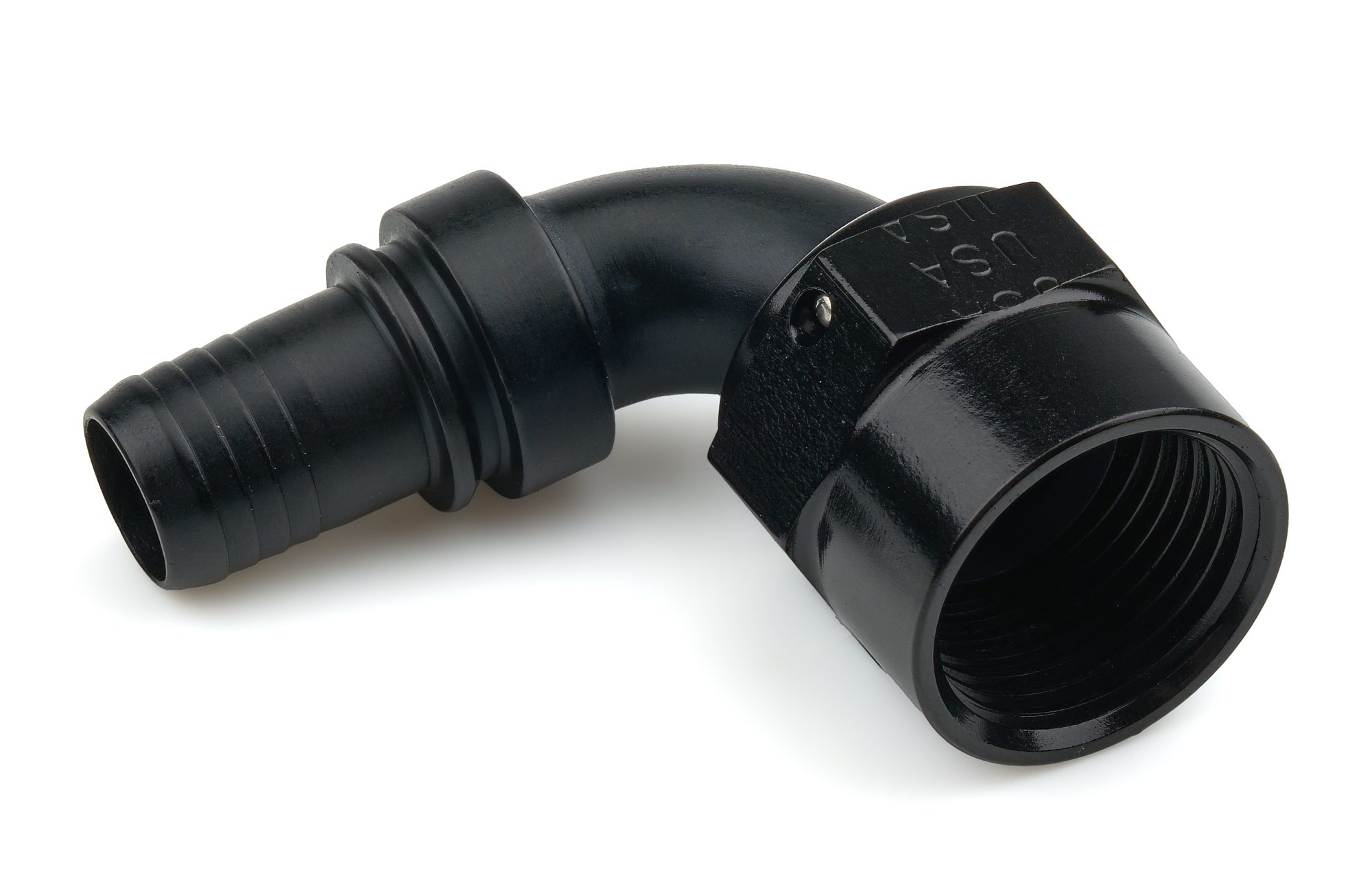 XRP-XTREME RACING PROD. 8an 90-Deg Race Crimp Hose End Black RC229008TDBB