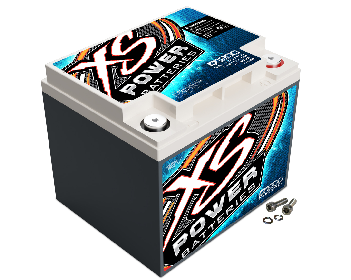 XS POWER BATTERY XS Power AGM Battery 12 Volt 740A CA D1200