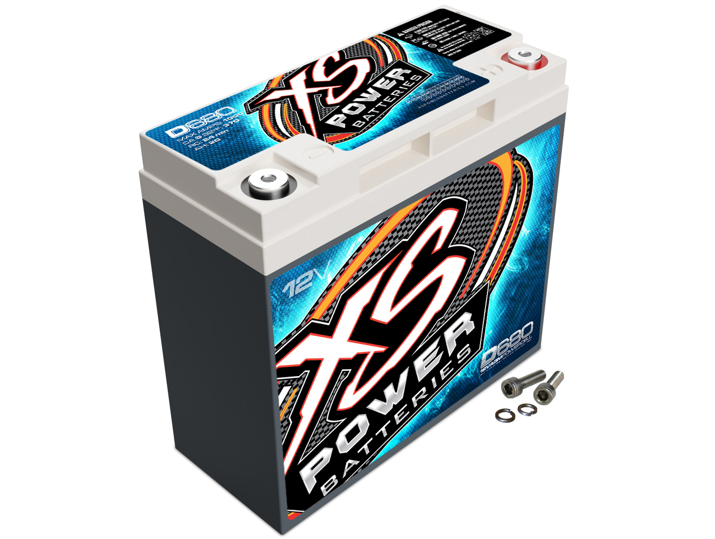XS POWER BATTERY XS Power AGM Battery 12 Volt 370A CA D680