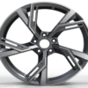 19X8.5 WF Aftermarket Wheel ML0085-2 Black Machine Face 5X112/66.45, ET 30 mm