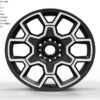 20X8.5 WF Aftermarket Wheel ML0497 Matt Black Machine Face 6X139.7/64.1, ET 38 mm
