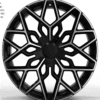 22X9.5 WF Aftermarket Wheel ML0437-1 Black Machine Face 5X108/63.4, ET 35 mm