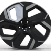 21X9.0 WF Aftermarket Wheel ML0414+ Glossy Black Machine Face, Insert 5X108/63.4, ET 35 mm