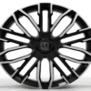 19X8.5 WF Aftermarket Wheel ML0435-2 Black Machine Face 5X108/63.4, ET 30 mm