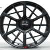 22X9.5 WF Aftermarket Wheel ML0385-2 Matt Black, Red 5X108/63.4, ET 33 mm