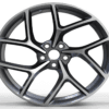 19X8.0 WF Aftermarket Wheel ML0142-1 Black Machine Face 5X108/63.4, ET 35 mm