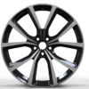 21X9.0 WF Aftermarket Wheel ML0177-5 Glossy Black 5X108/63.4, ET 38 mm
