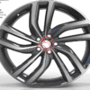 19X8.5 WF Aftermarket Wheel ML0332-2 Gunmetal Machine Face 5X108/63.4, ET 40 mm