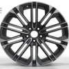 19X8.5 WF Aftermarket Wheel ML0323-1L Matt Black Machine Face 5X112/66.45, ET 30 mm