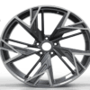 20X9.0 WF Aftermarket Wheel ML0352-1 Black Machine Face 5X112/66.45, ET 30 mm