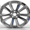 19X8.0 WF Aftermarket Wheel ML0402 PVD ( Black) 5X120/60.1, ET 25 mm