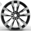 20X9.5 WF Aftermarket Wheel ML0305-7 Gunmetal Machine Face 5X130/71.56, ET 45 mm
