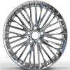 21X8.5 WF Aftermarket Wheel 117-8 PVD ( Black) 5X114.3/73.1, ET 35 mm