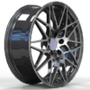 19X9.5 WF Aftermarket Wheel ML0019-2-4 Black Machine Face 5X112/66.5, ET 35 mm